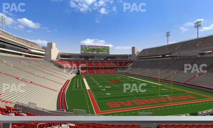 Razorback Stadium - Section 117 Seat View
