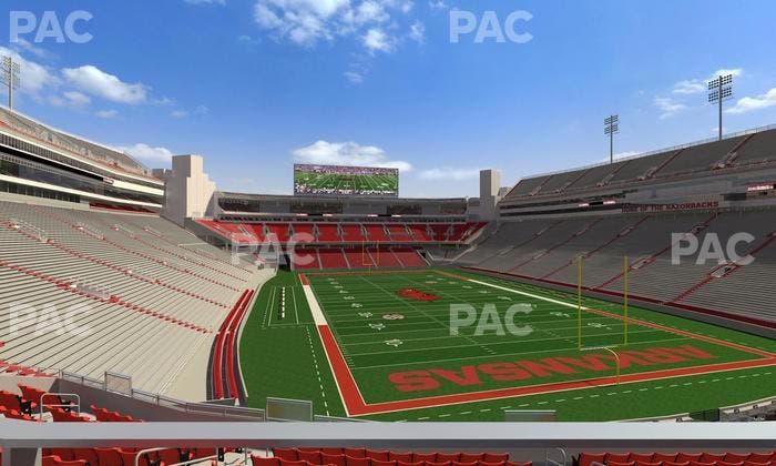 Razorback Stadium - Section 117 Seat View