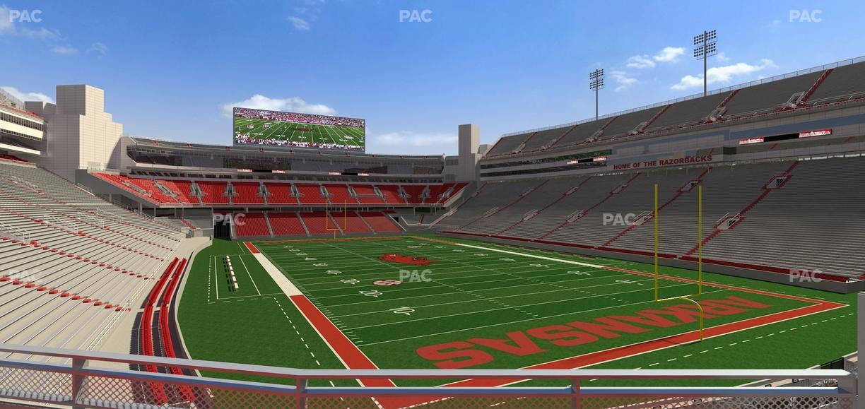 Razorback Stadium - Section 118 Seat View