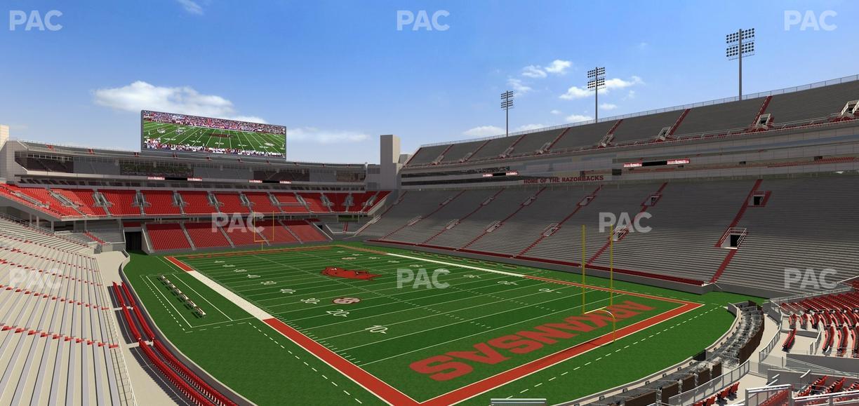 Razorback Stadium - Section 119 Seat View