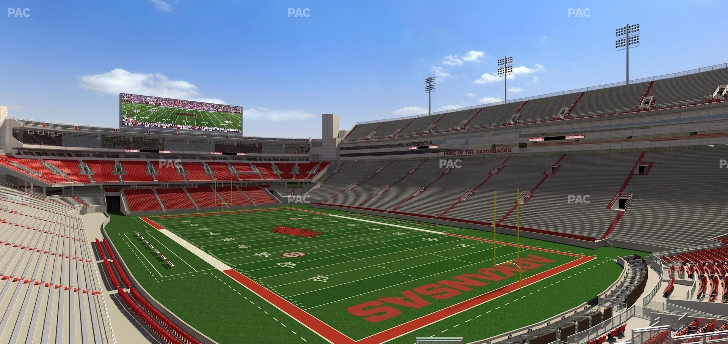 Razorback Stadium - Section 119 Seat View