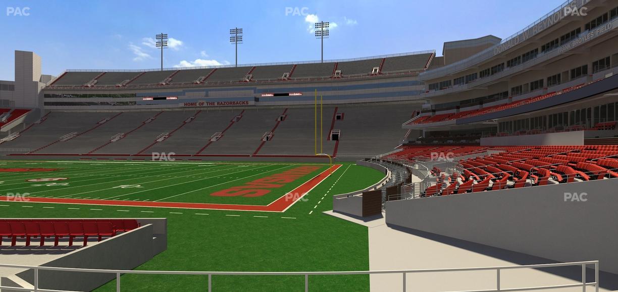 Razorback Stadium - Section 120 Seat View