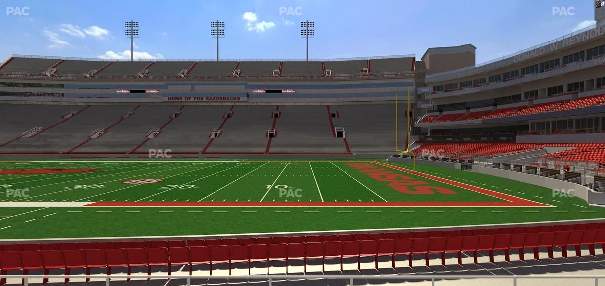 Razorback Stadium - Section 121 Seat View