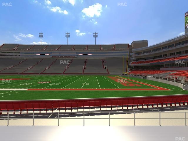Razorback Stadium - Section 121 Seat View
