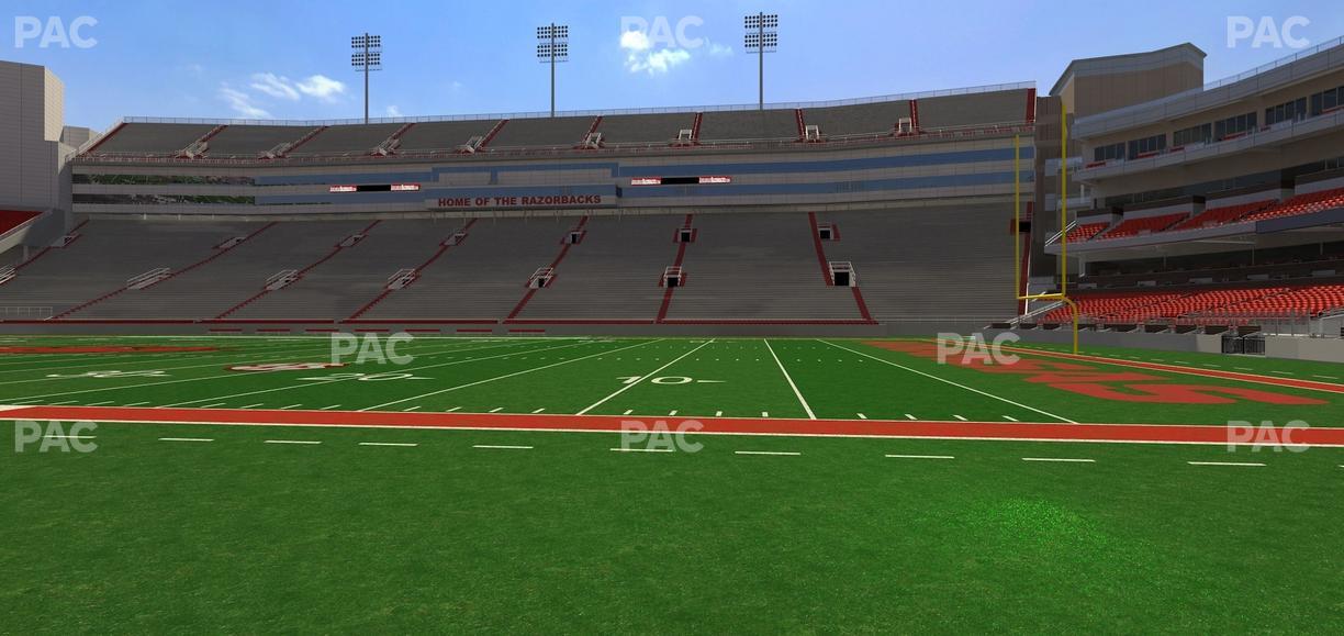 Razorback Stadium - Section 121 Seat View