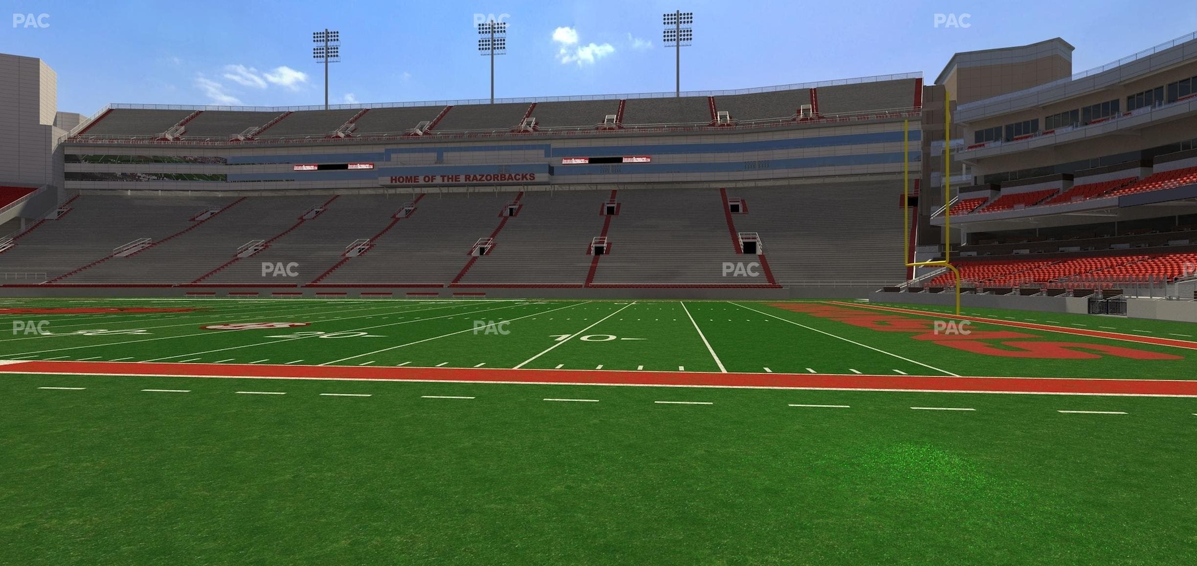 Razorback Stadium - Section 121 Seat View