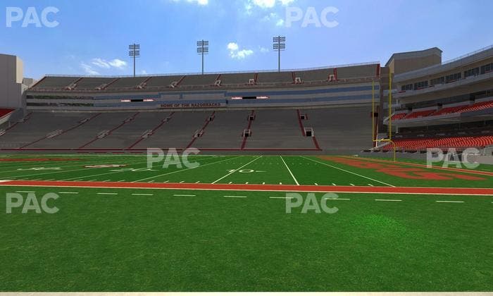 Razorback Stadium - Section 121 Seat View