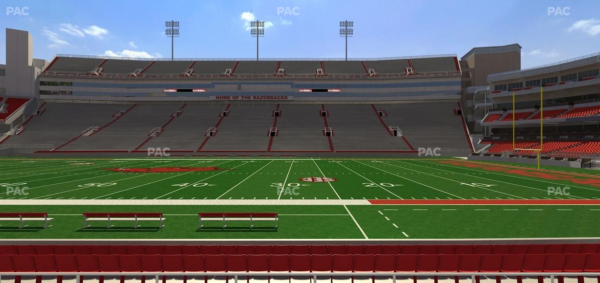 Razorback Stadium - Section 122 Seat View