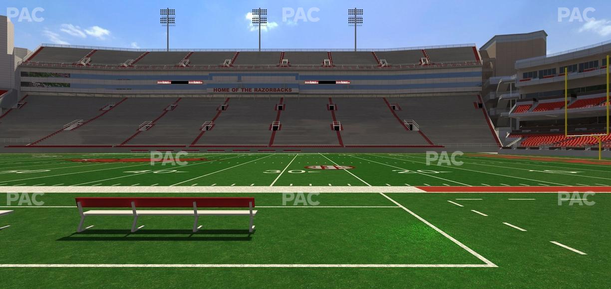 Razorback Stadium - Section 122 Seat View