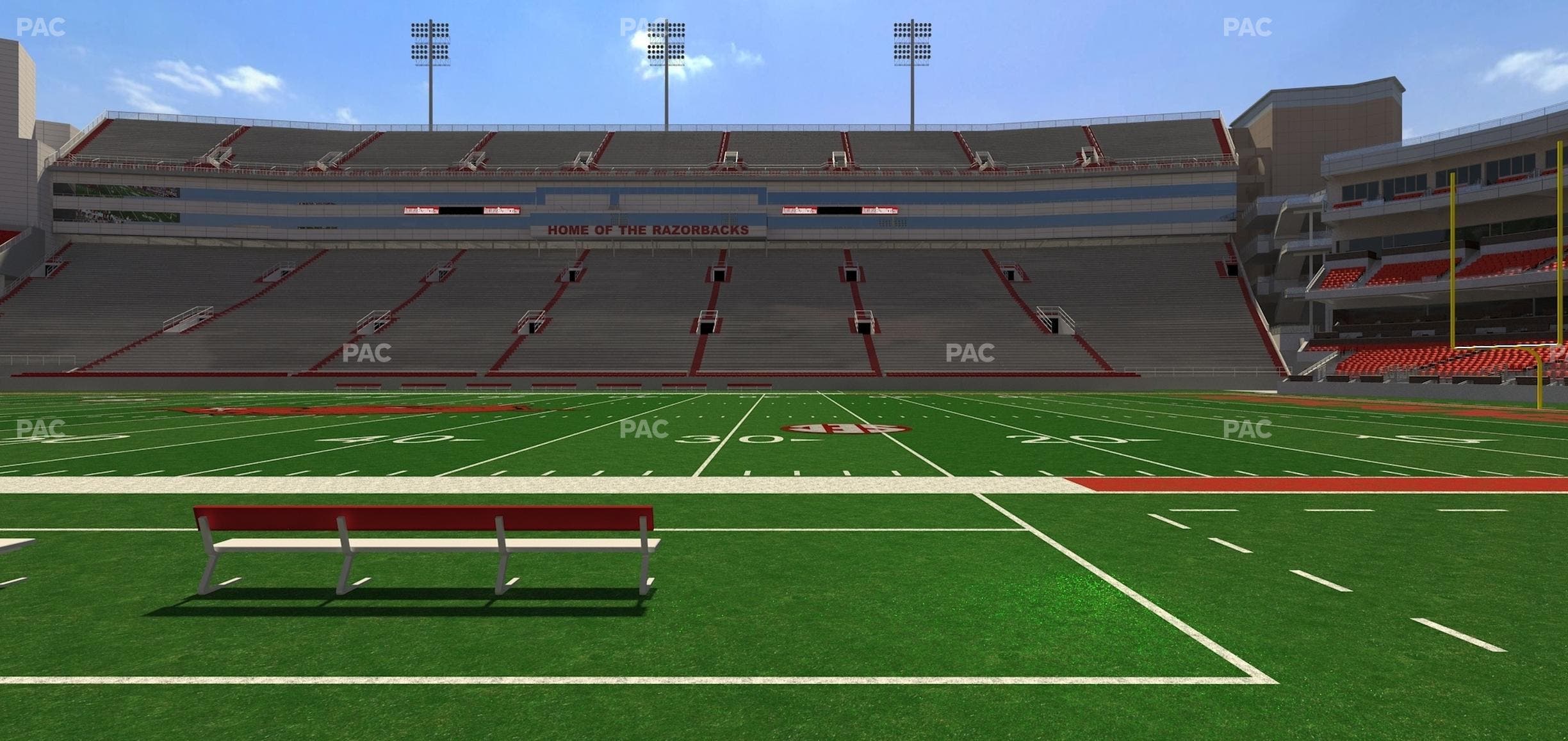 Razorback Stadium - Section 122 Seat View