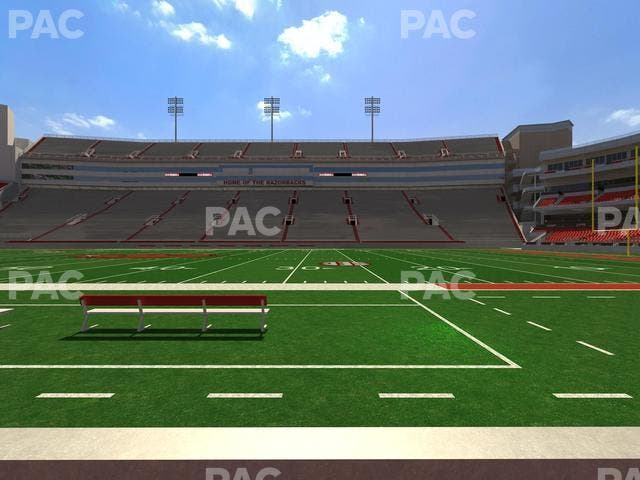 Razorback Stadium - Section 122 Seat View