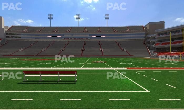 Razorback Stadium - Section 122 Seat View