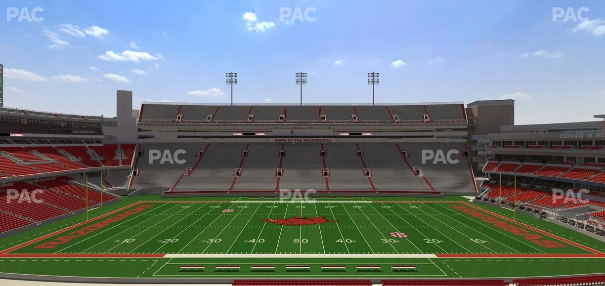 Razorback Stadium - Section 123 Seat View