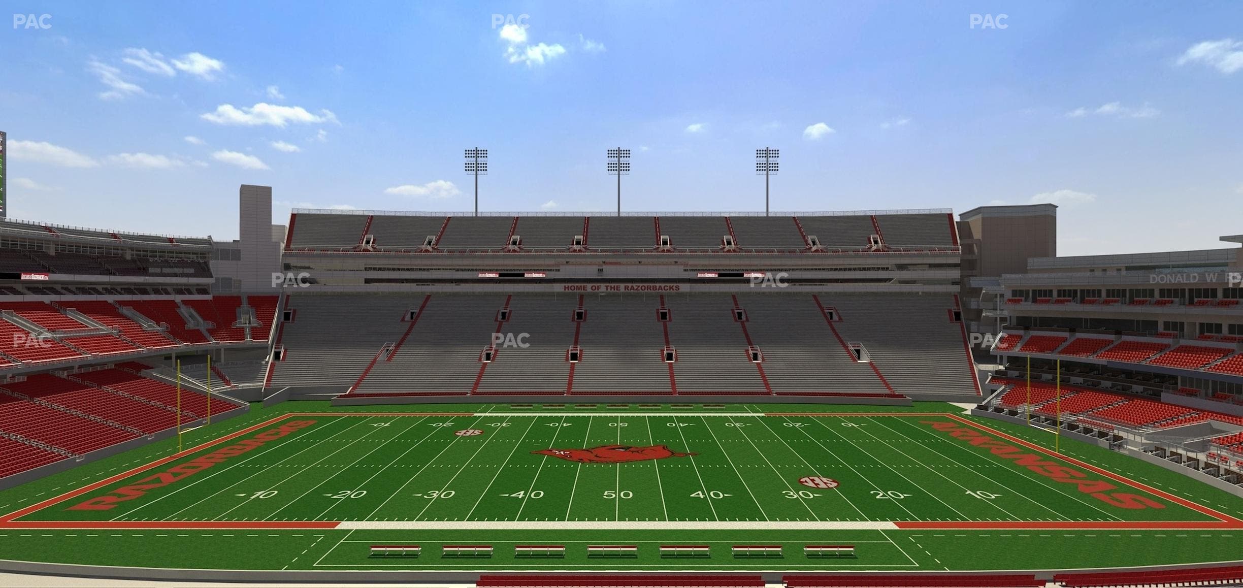Razorback Stadium - Section 123 Seat View