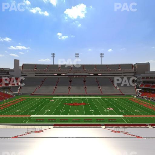 Razorback Stadium - Section 123 Seat View