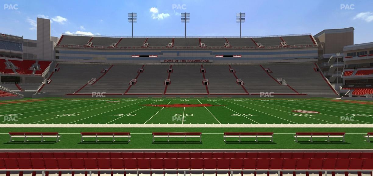 Razorback Stadium - Section 123 Seat View