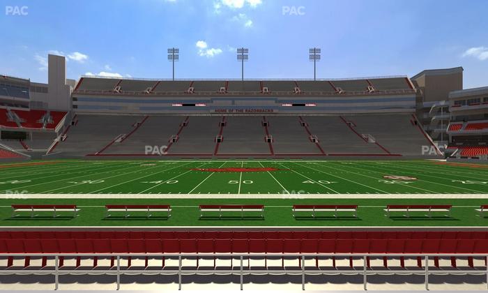 Razorback Stadium - Section 123 Seat View