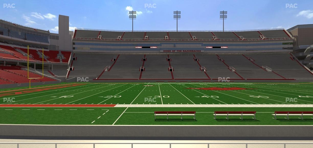 Razorback Stadium - Section 124 Seat View