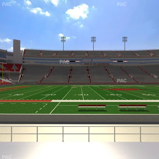 Razorback Stadium - Section 124 Seat View