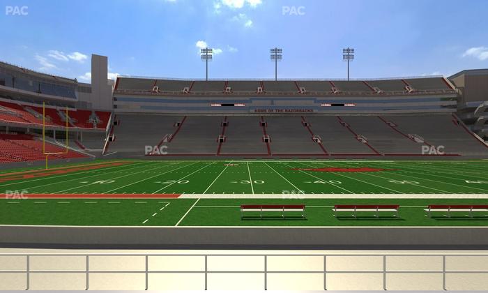 Razorback Stadium - Section 124 Seat View