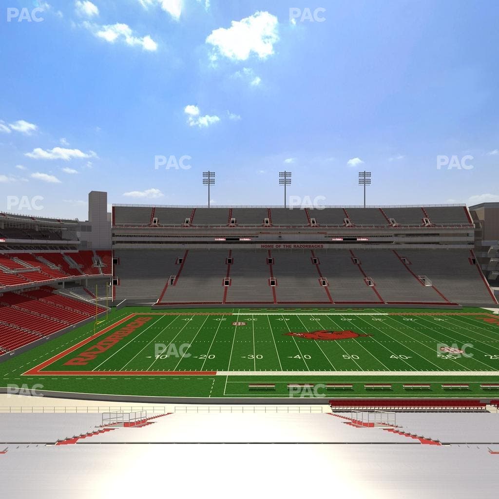 Razorback Stadium - Section 124 Seat View