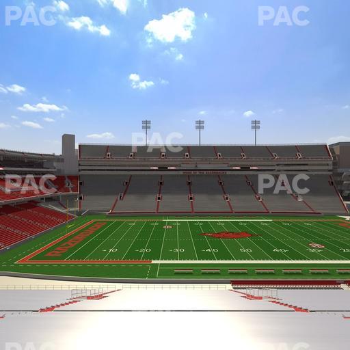 Razorback Stadium - Section 124 Seat View