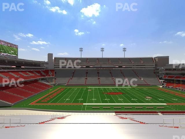 Razorback Stadium - Section 124 Seat View