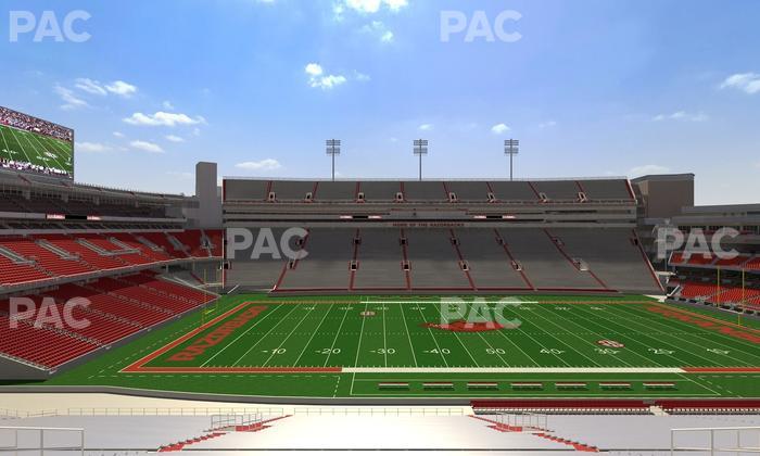 Razorback Stadium - Section 124 Seat View