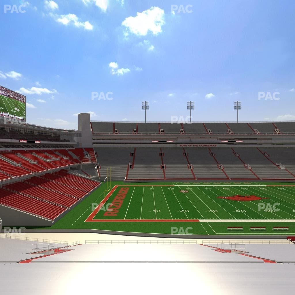 Razorback Stadium - Section 125 Seat View