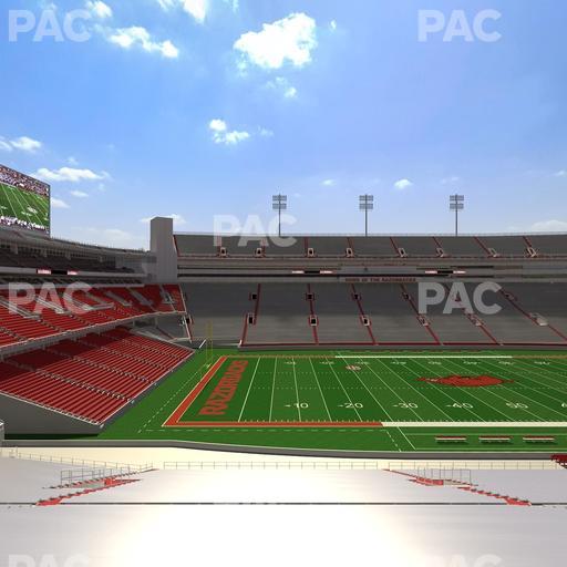 Razorback Stadium - Section 125 Seat View