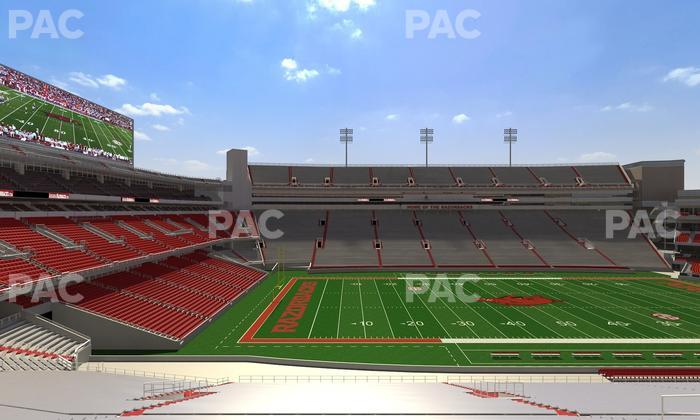 Razorback Stadium - Section 125 Seat View