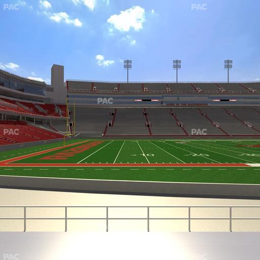 Razorback Stadium - Section 125 Seat View