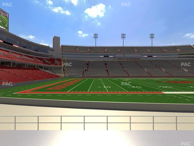 Razorback Stadium - Section 125 Seat View