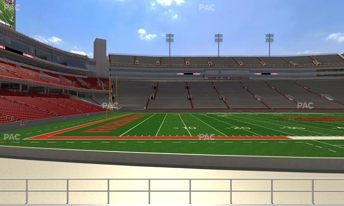 Razorback Stadium - Section 125 Seat View