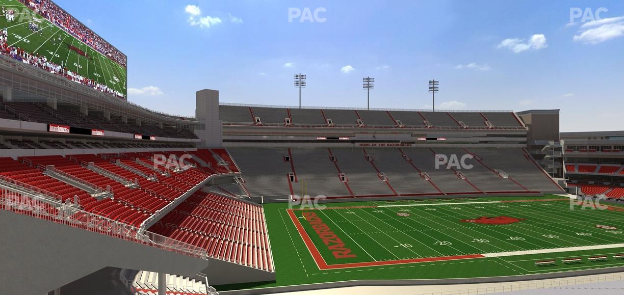 Razorback Stadium - Section 126 Seat View