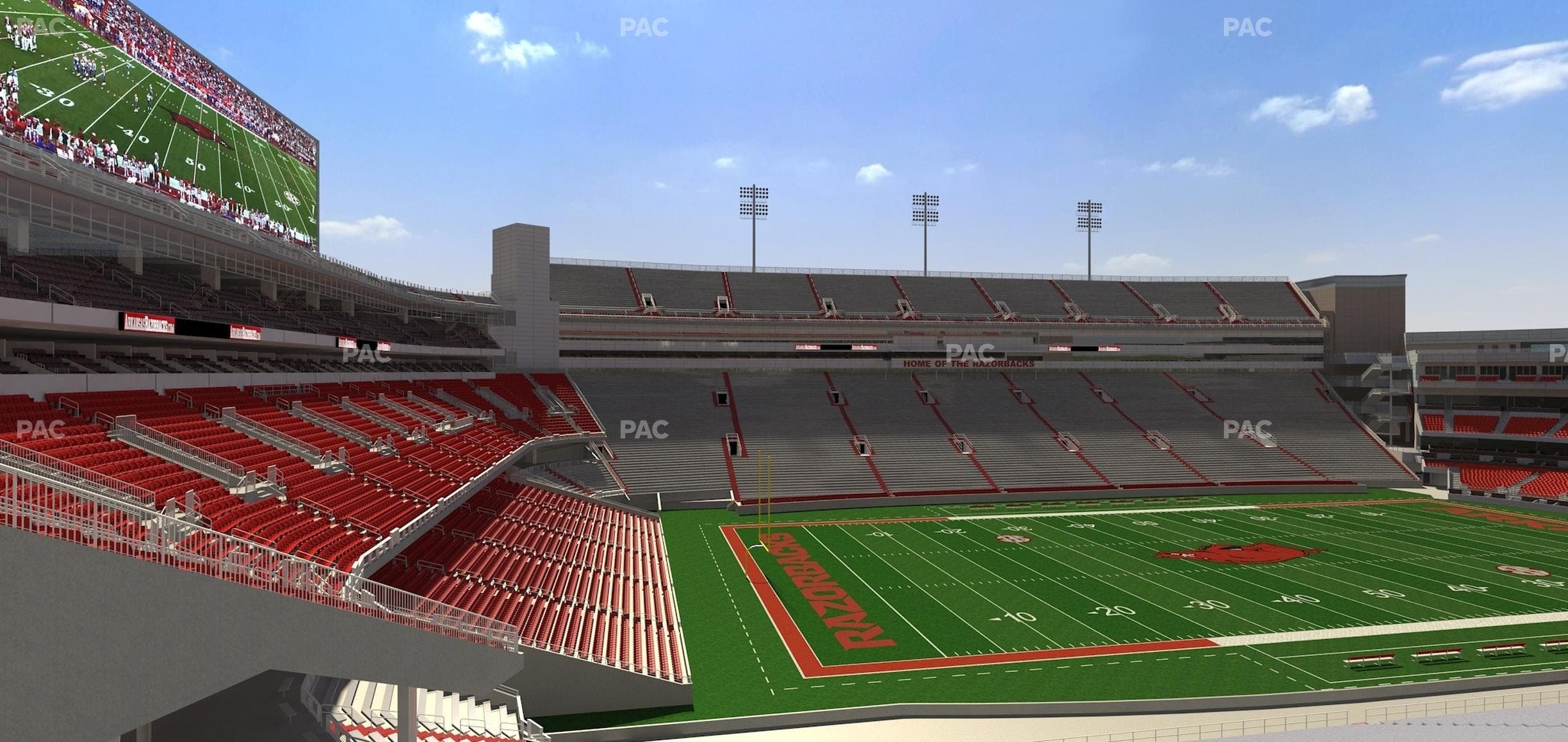 Razorback Stadium - Section 126 Seat View