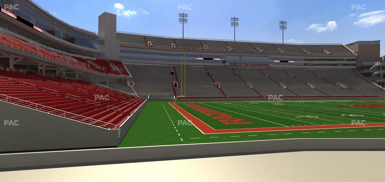 Razorback Stadium - Section 126 Seat View
