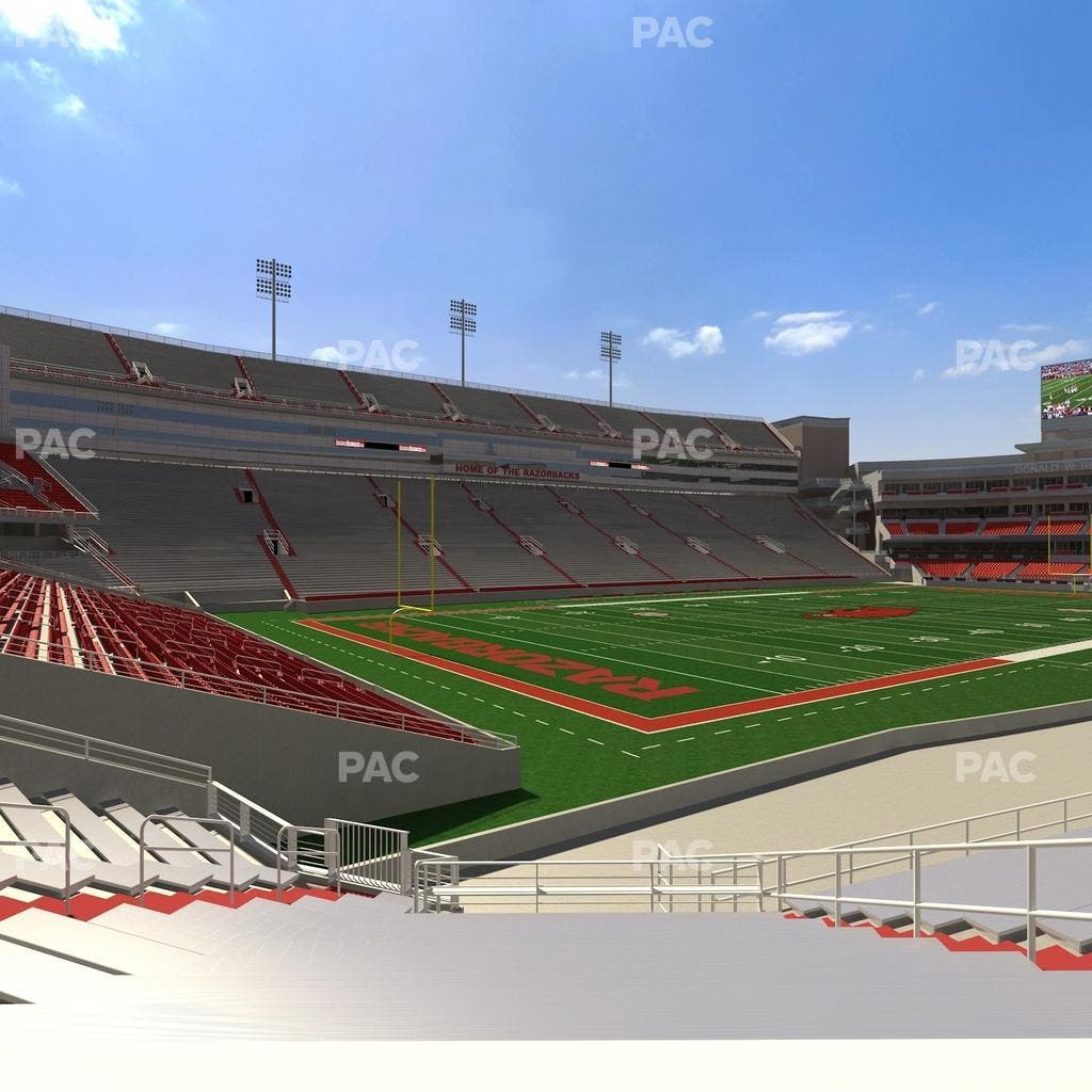 Razorback Stadium - Section 127 Seat View