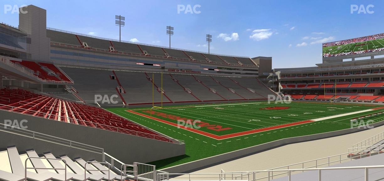 Razorback Stadium - Section 127 Seat View