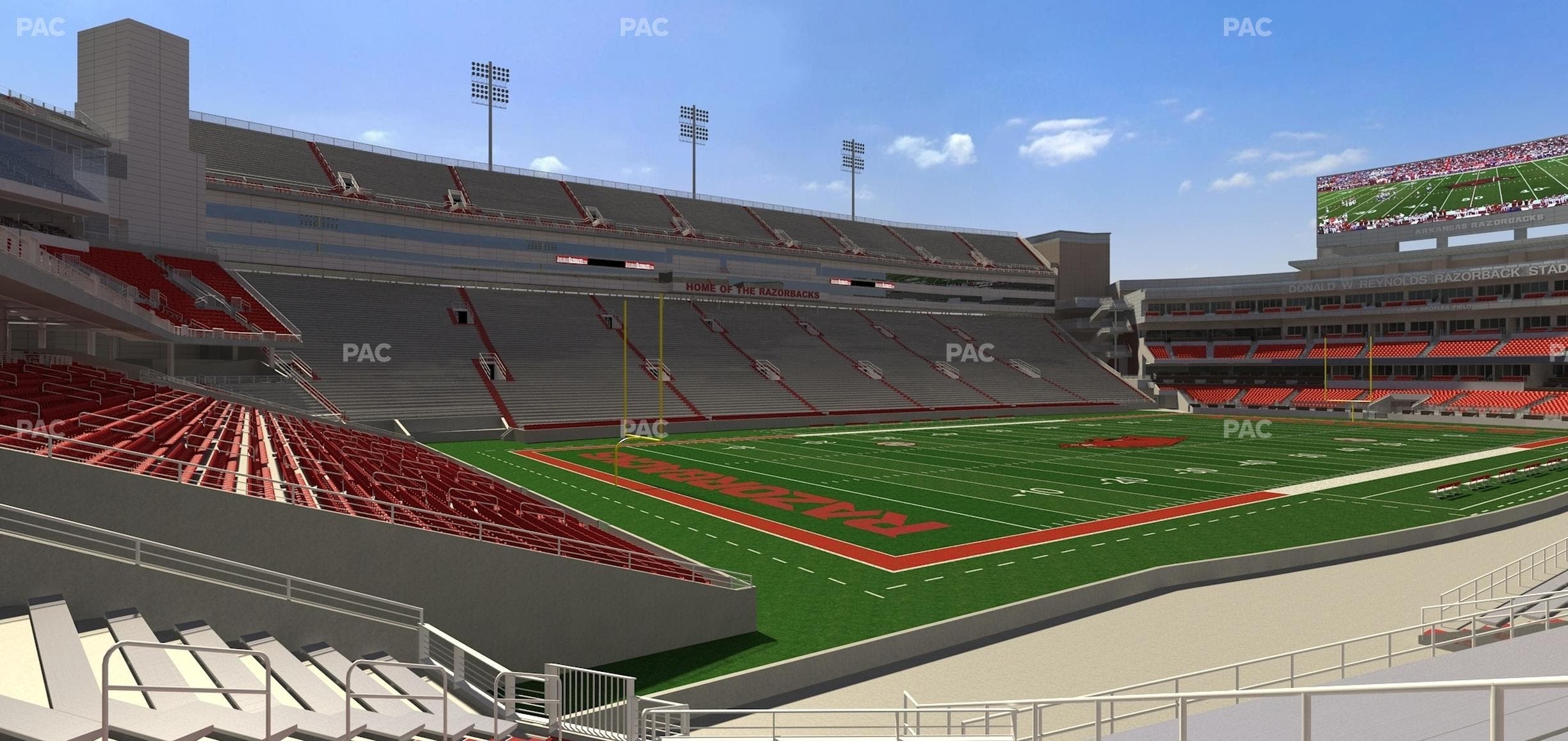 Razorback Stadium - Section 127 Seat View