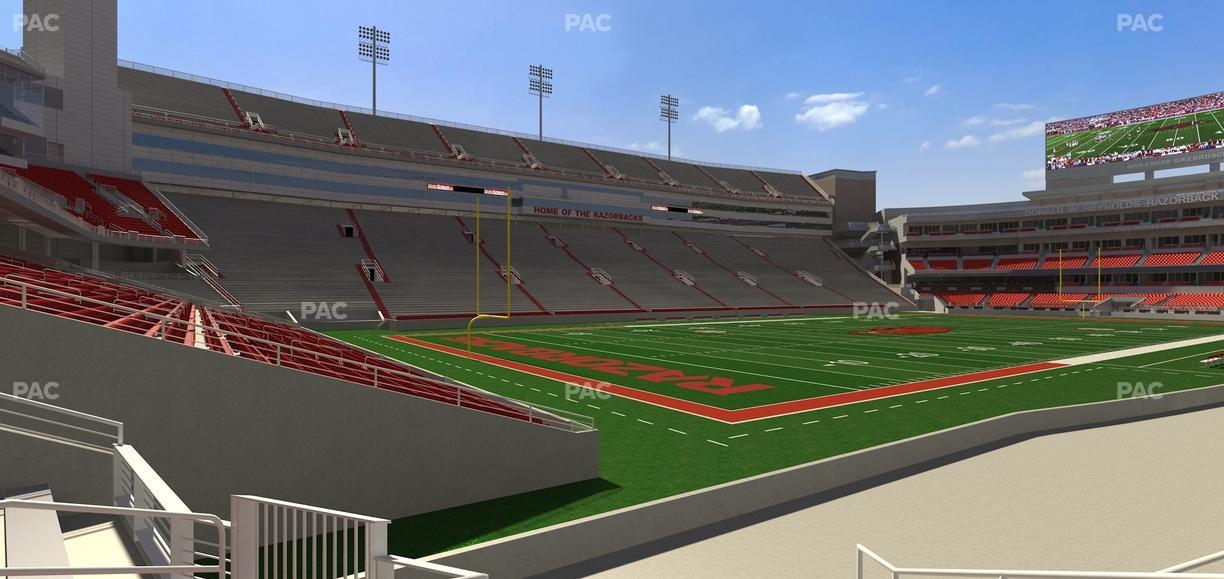 Razorback Stadium - Section 127 Seat View
