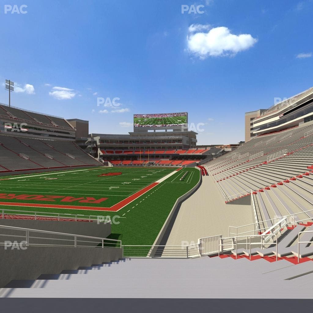 Razorback Stadium - Section 128 Seat View