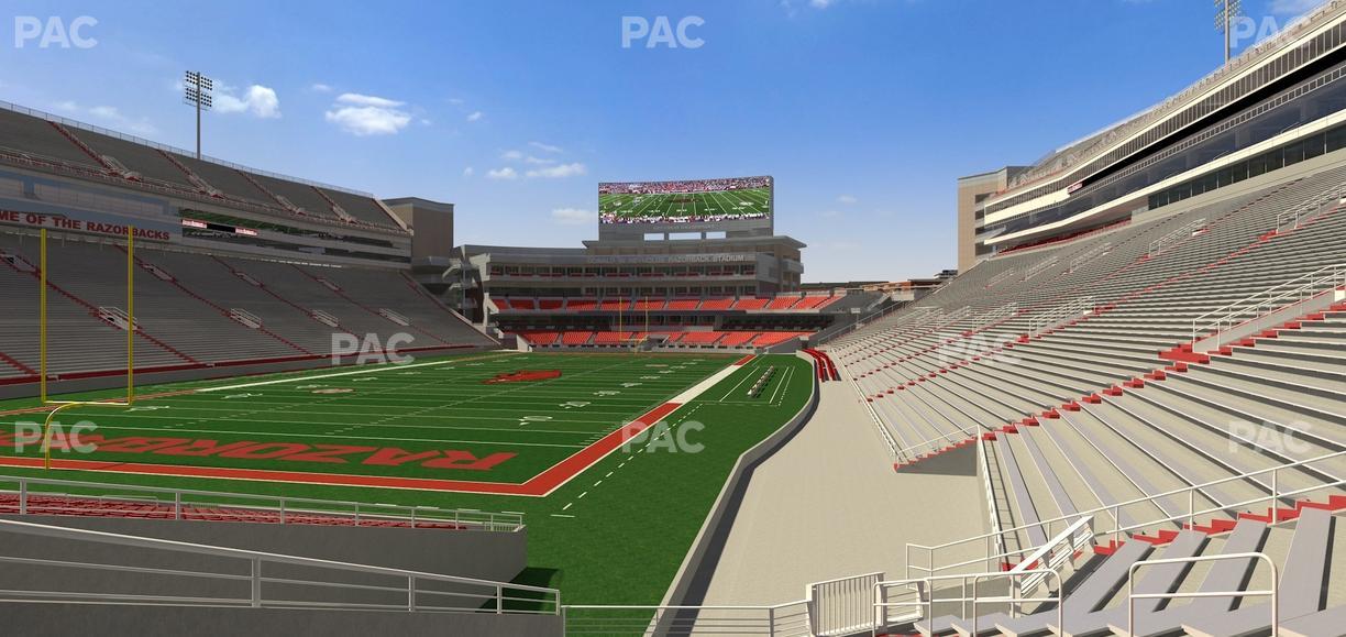 Razorback Stadium - Section 128 Seat View