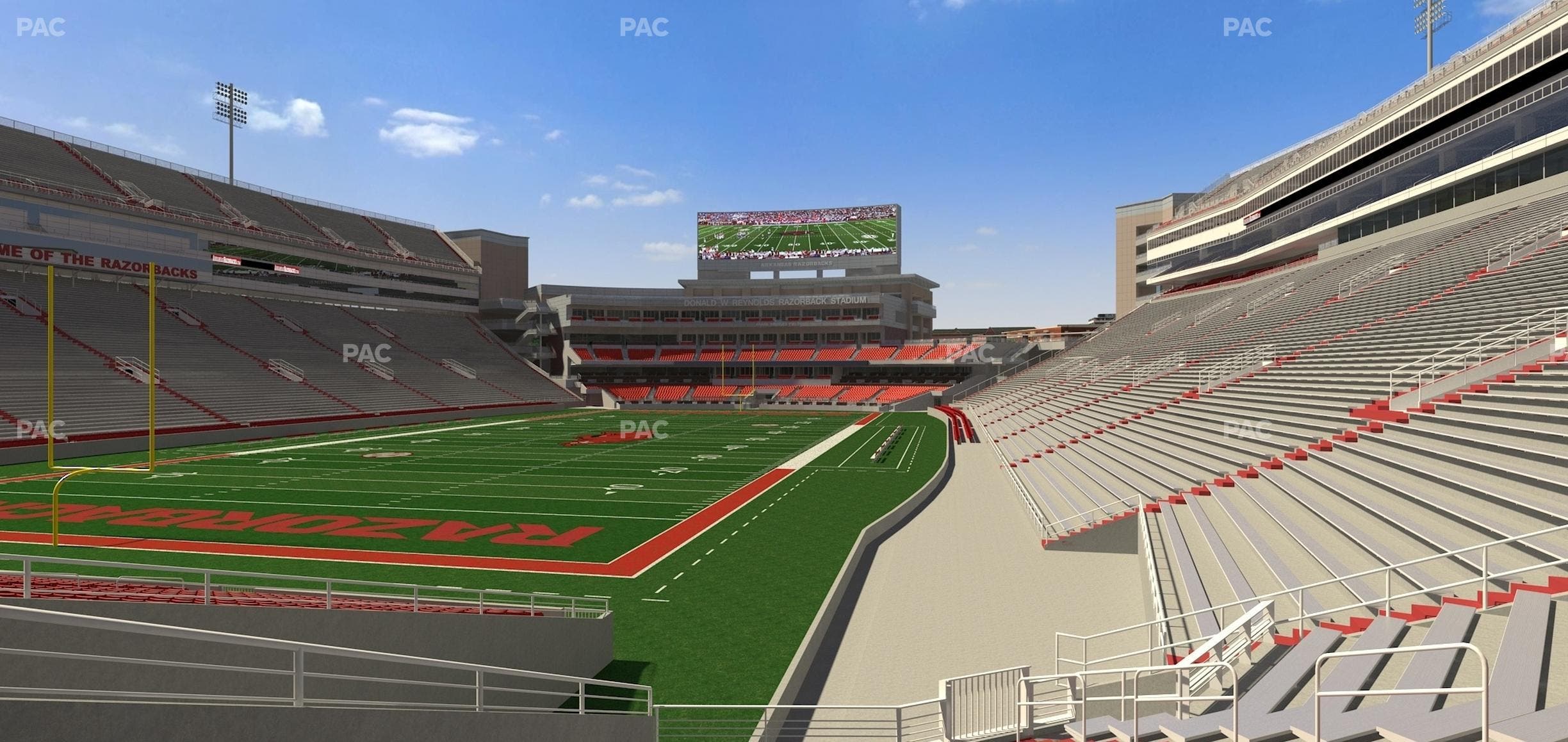 Razorback Stadium - Section 128 Seat View