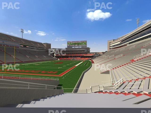 Razorback Stadium - Section 128 Seat View