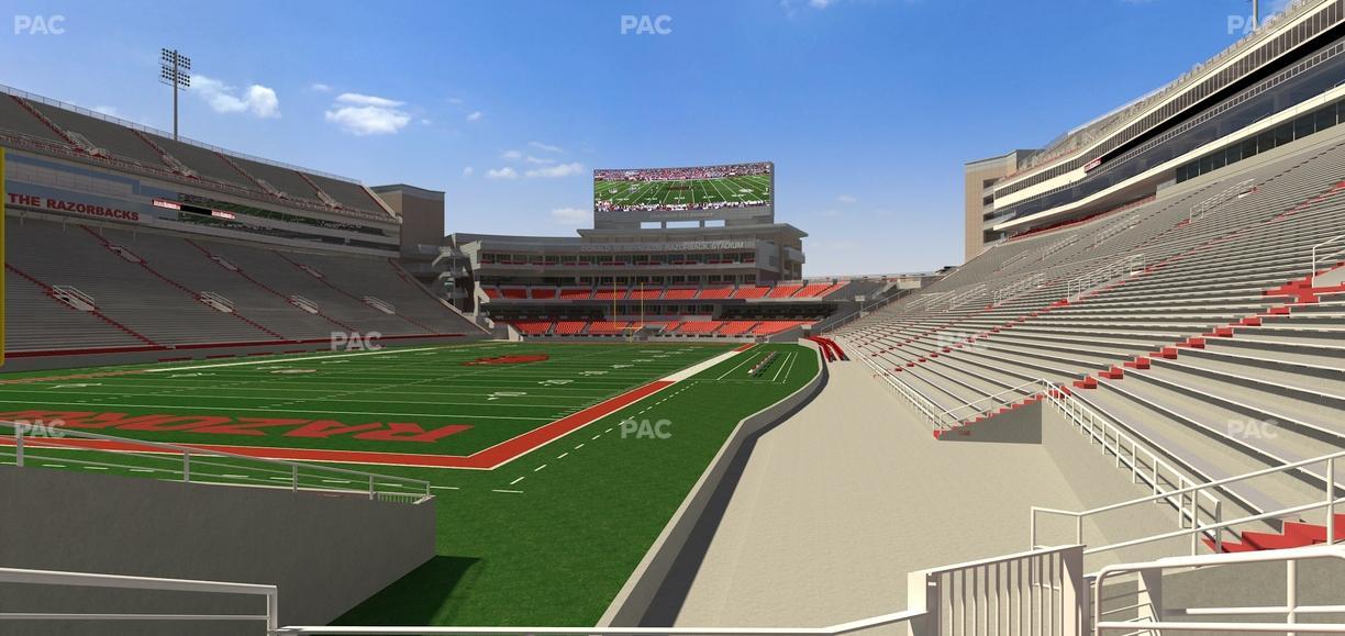 Razorback Stadium - Section 128 Seat View