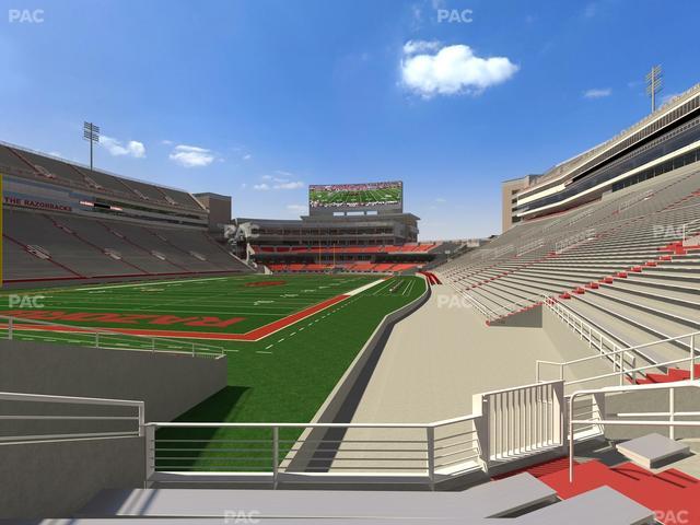 Razorback Stadium - Section 128 Seat View