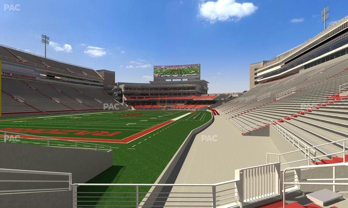 Razorback Stadium - Section 128 Seat View
