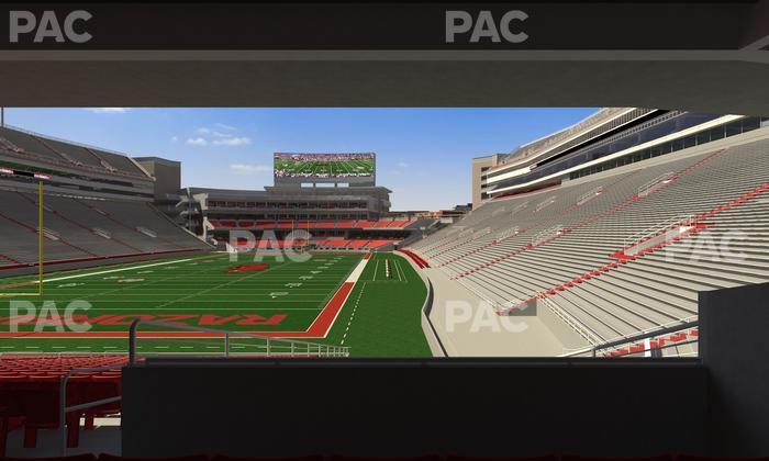 Razorback Stadium - Section 129 Seat View