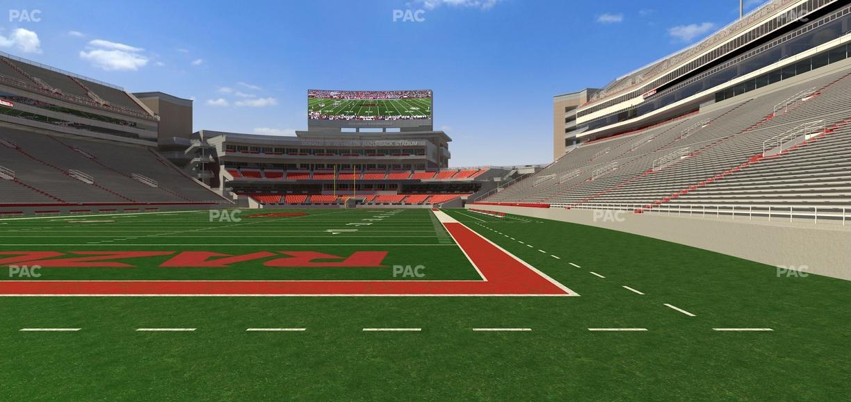 Razorback Stadium - Section 130 Seat View